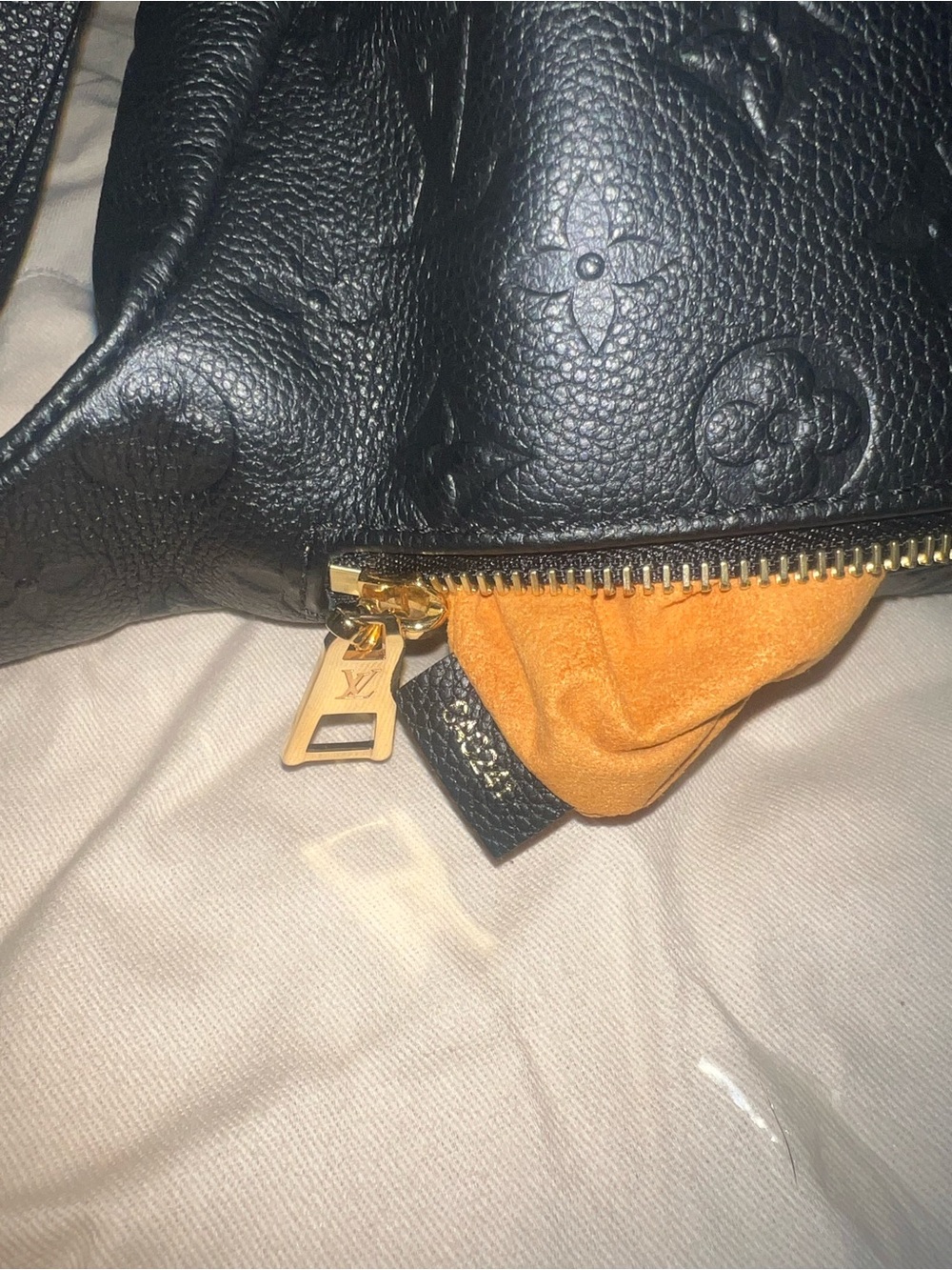 Louis Vuitton Black Embossed Monogram Crossbody Belt Bag - Picture 4 of 11